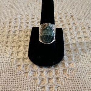 Russian Seraphinite Solid Sterling Ring